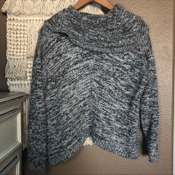 Express Gray Cowl-neck Sweater - Picture 3 of 5